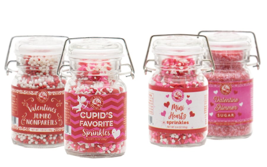 valentines candy sprinkles design