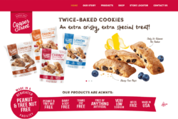 coopers food website design