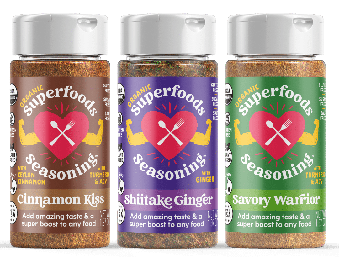 Superfood Seasonings food packaging design